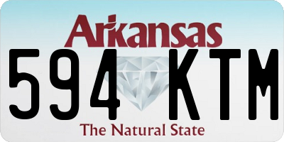 AR license plate 594KTM