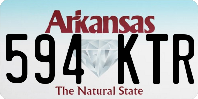 AR license plate 594KTR