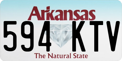 AR license plate 594KTV