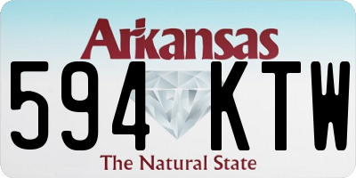 AR license plate 594KTW