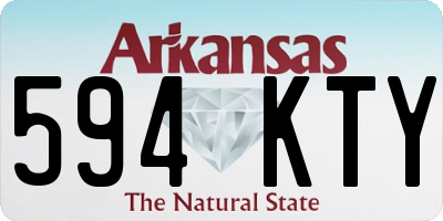 AR license plate 594KTY