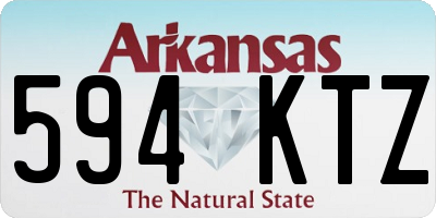 AR license plate 594KTZ