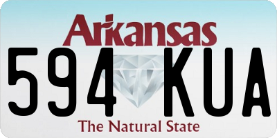 AR license plate 594KUA