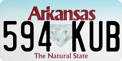 AR license plate 594KUB