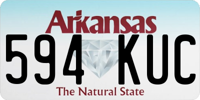 AR license plate 594KUC