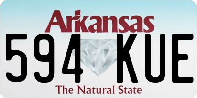 AR license plate 594KUE