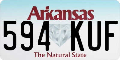 AR license plate 594KUF