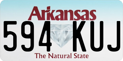 AR license plate 594KUJ
