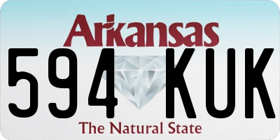 AR license plate 594KUK