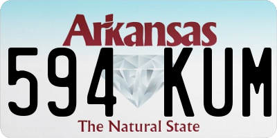 AR license plate 594KUM
