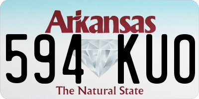 AR license plate 594KUO