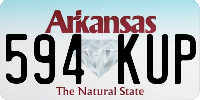 AR license plate 594KUP