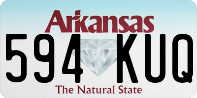 AR license plate 594KUQ