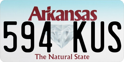AR license plate 594KUS
