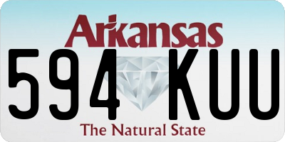 AR license plate 594KUU