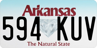 AR license plate 594KUV