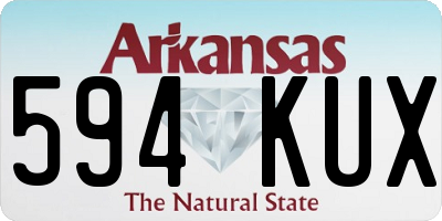 AR license plate 594KUX
