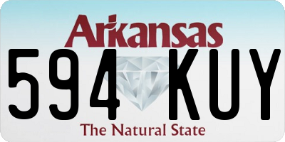 AR license plate 594KUY