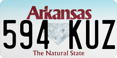 AR license plate 594KUZ