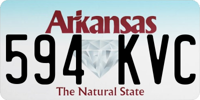 AR license plate 594KVC