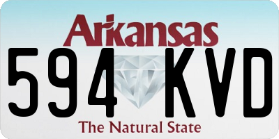 AR license plate 594KVD