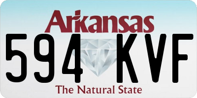 AR license plate 594KVF