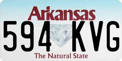 AR license plate 594KVG