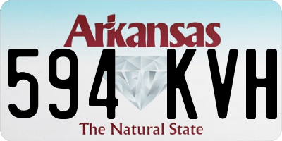 AR license plate 594KVH