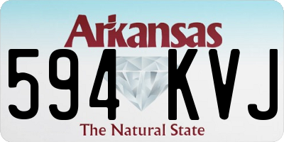 AR license plate 594KVJ