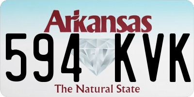 AR license plate 594KVK
