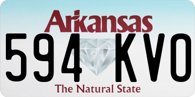 AR license plate 594KVO