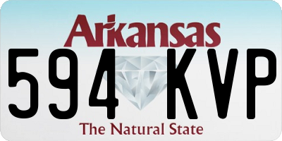 AR license plate 594KVP