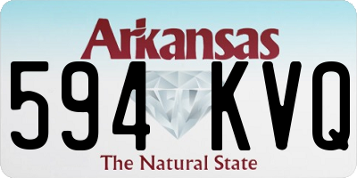 AR license plate 594KVQ