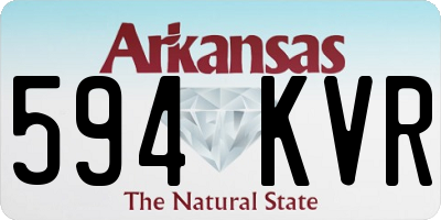 AR license plate 594KVR