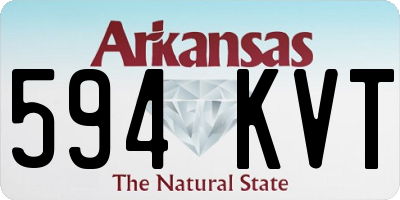 AR license plate 594KVT