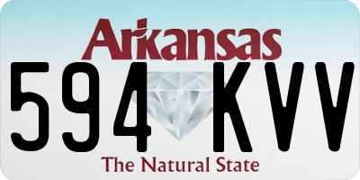 AR license plate 594KVV