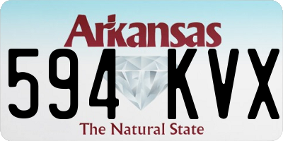AR license plate 594KVX