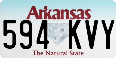 AR license plate 594KVY