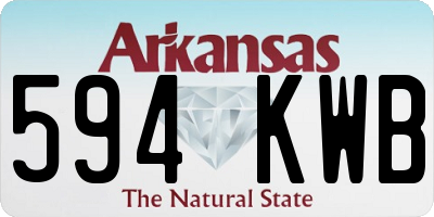 AR license plate 594KWB