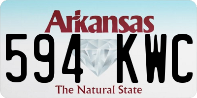 AR license plate 594KWC