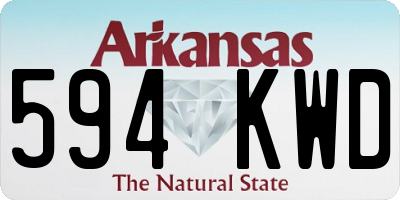 AR license plate 594KWD