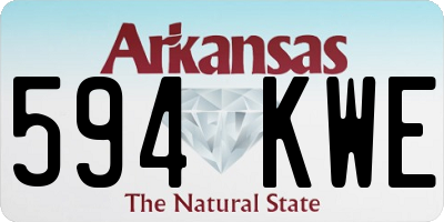 AR license plate 594KWE