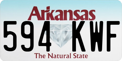 AR license plate 594KWF