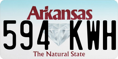 AR license plate 594KWH