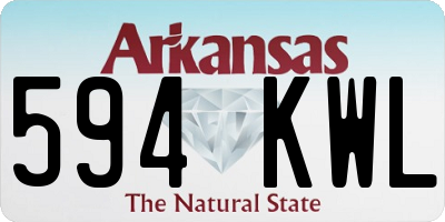 AR license plate 594KWL