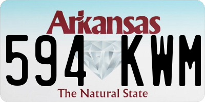 AR license plate 594KWM