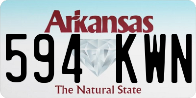 AR license plate 594KWN