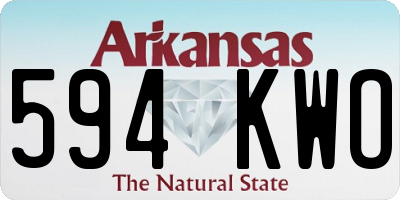 AR license plate 594KWO
