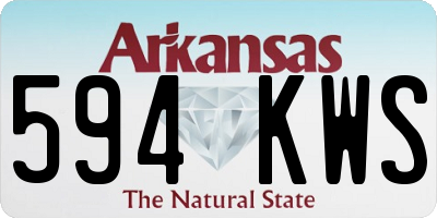 AR license plate 594KWS