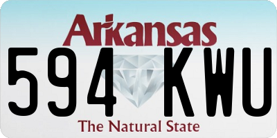 AR license plate 594KWU